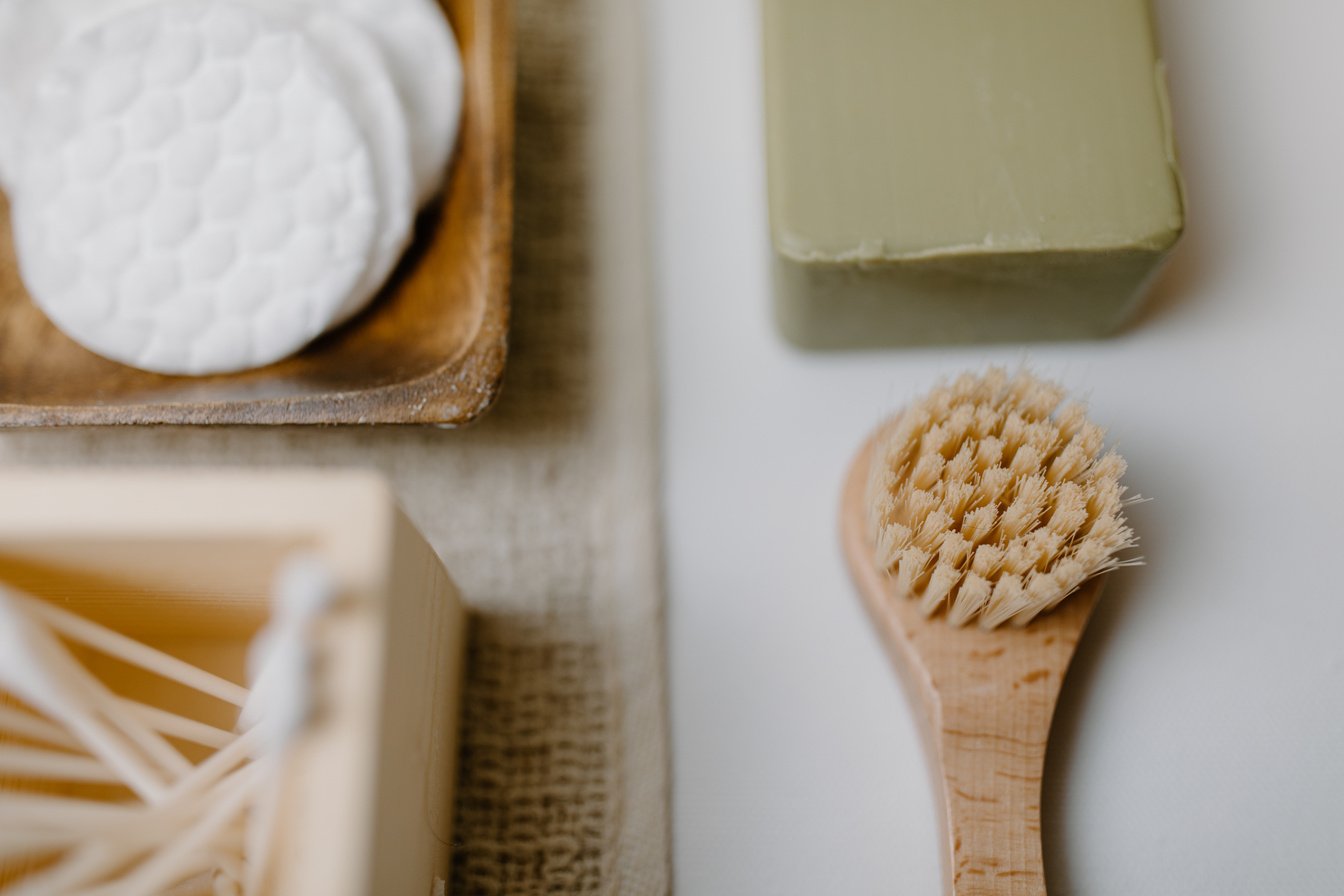 A Close-Up Shot of Hygiene Products